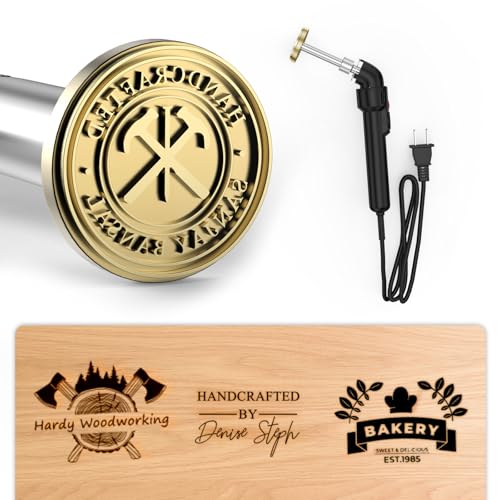 Custom Electric Branding Iron for Wood, Personalized Wood Branding Iron for Food Meat Leather, Durable Wood Burning Stamp Metal Logo Stamp, Handcrafted Design Wood Working Tools