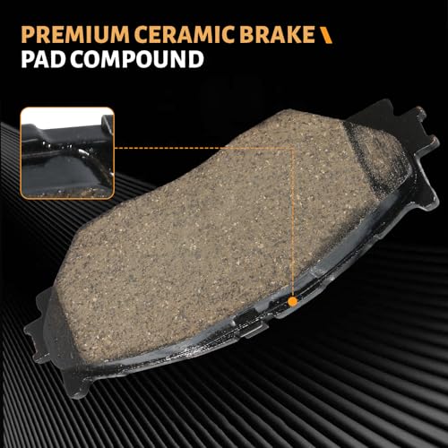 Image of D1178 Front Ceramic Brake Pads Kit Fit For Lexus IS250 2006-2008, For Lexus IS250 2014-2015 [DriveType RWD, SubModel Base /SubModel F Sport /DriveType RWD, SubModel F Sport]