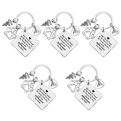 Xiahuyu 5 peças presentes de agradecimento veterinário presentes de tecnologia veterinária presentes