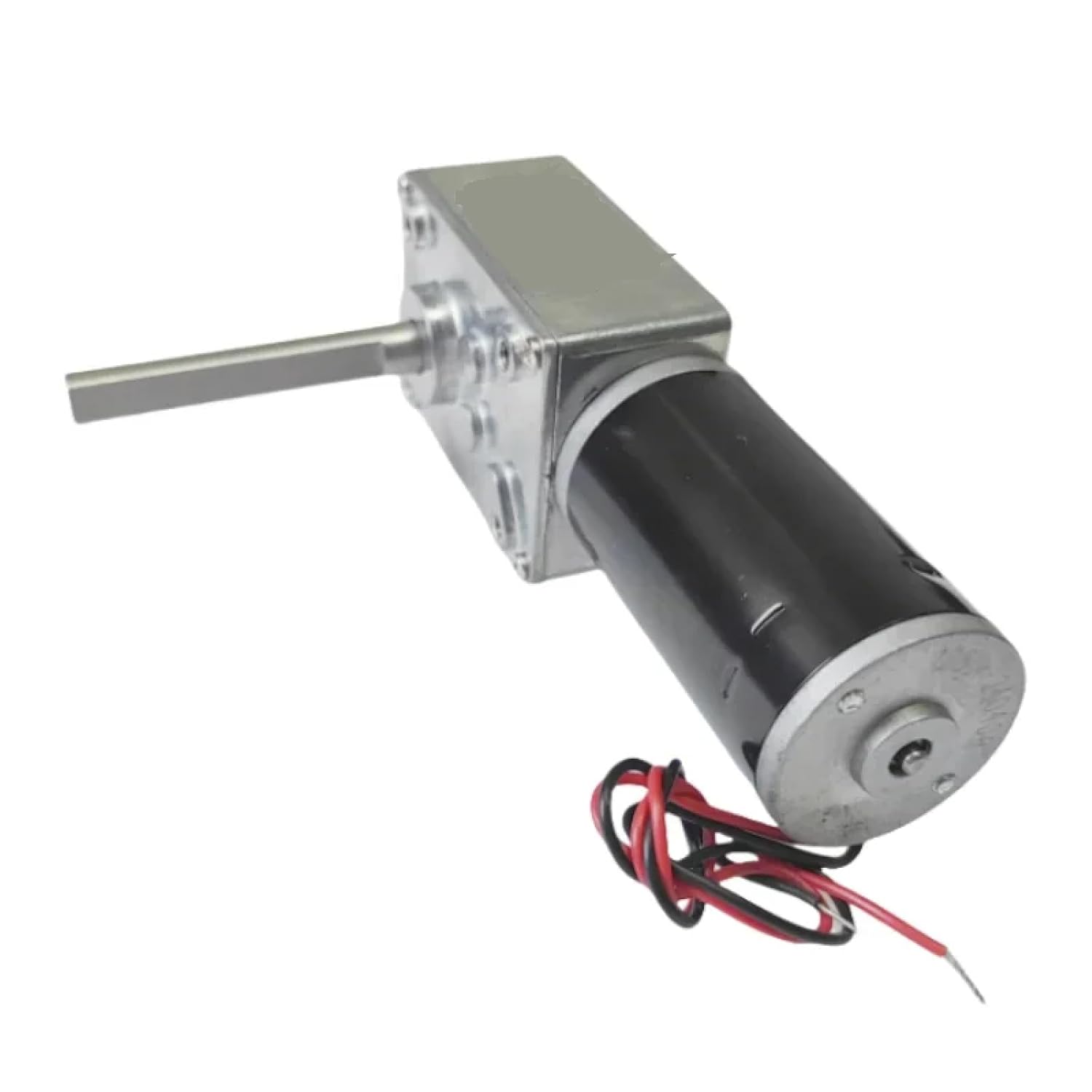 DC Worm Gear Motor, 12V-24V, 7-470RPM, 70kg.cm Torque, 51mm Shaft, Self-Locking (24V 80rpm)