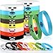 HICARER 24 Stücke Pixel Bergmann Stil Charakter Armreif Armbänder Silikon Armbänder, Pixel Thema Armband Designs für Jungen und Mädchen Bergbau Thema Stil Party Zubehör, 8 Designs