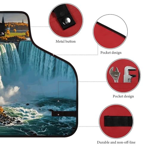 Delantal de trabajo Niagara Fall con bolsillos negro miniatura 3