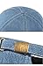 ZERAOKE Men’S Women’S Casual Stylish Denim Baseball Cap with Long Brim,Reflective Design for Night Safety-Blue-Short Brim 3 in