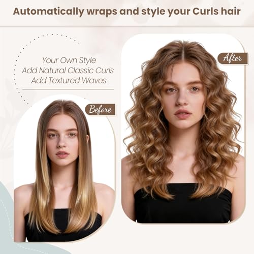 Image of Conical Long Hair Barrels Attachment Compatible with Dyson Airwrap HS01 HS05 HS08 Accessories, Automatic Curling Iron Curlers for Tight Inward Curls Voluminous Outward Waves