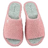  Garzón - Zapatillas de casa de Rizo con Piso Especial parquet 071000 Sintético Mujer Color: Rosa-Gris Talla: 39