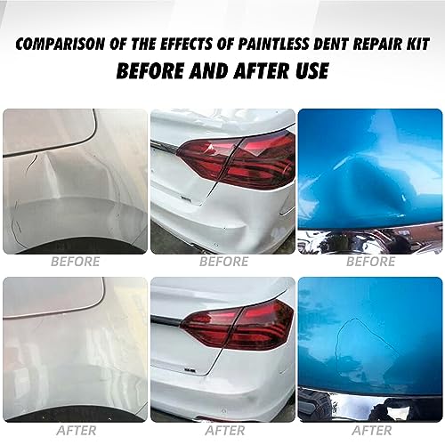 Srepat 112PCS Dent Puller Kit,Body Repair Dent Removal Tools,Paintless Dent Removal Kit with T-bar Dent Puller