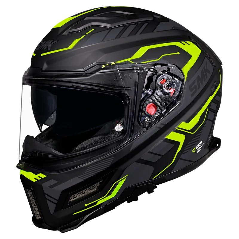 Image of SMK Agnar TEKTRON Full Face Dual Visor Helmet, ISI, DOT & ECE 22.06 Certified, Pinlock 30 Insert