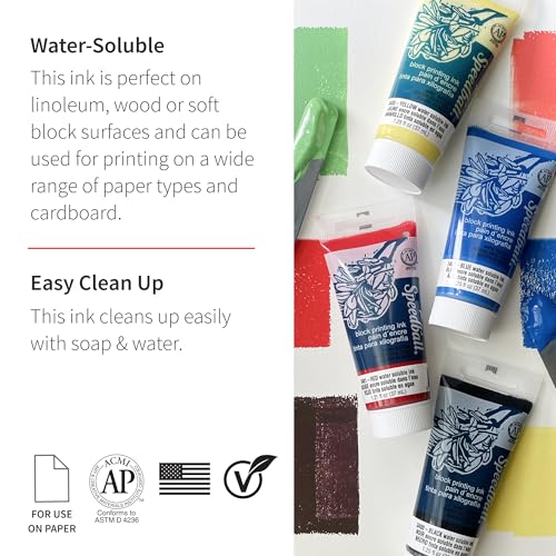 Speedball Water-Soluble Block Printing Ink for Artists and Crafters on Textiles and Paper
| Speedball Water-Soluble Block Printing Ink with Vivid Colors and Easy Application for Creative Projects
| Speedball |5-Ounce Tube Water-Soluble Block Printin