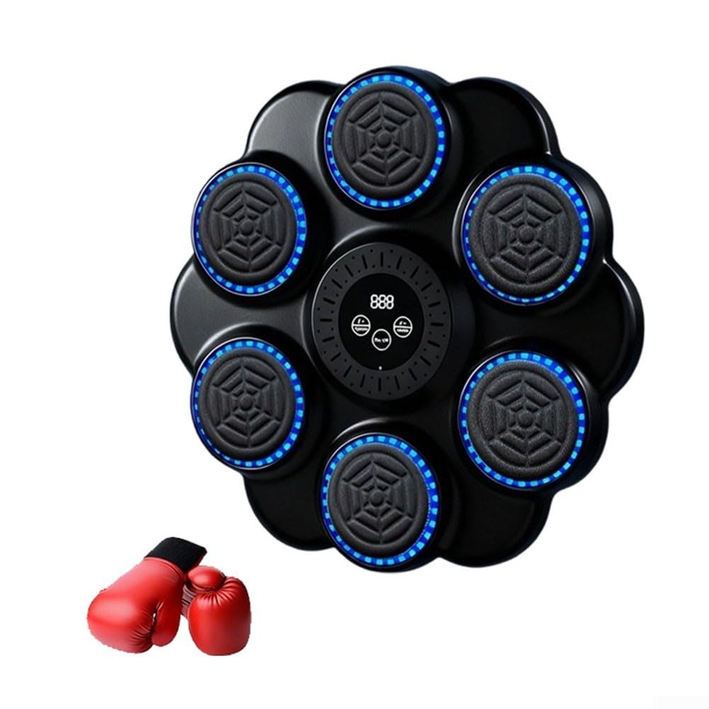 Attrezzatura per allenamento boxe con tecnologia di sincronizzazione musicale e design ergonomico compatibile con i guanti