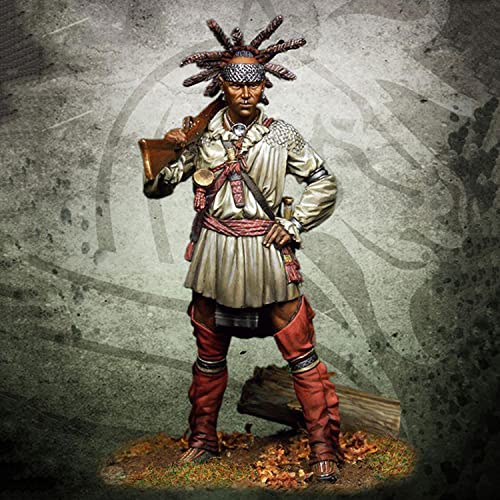 Kit de figura de guerrero antiguo 1:24 sin montar miniatura 1