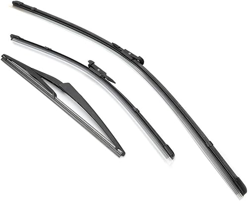 Miniatura 8 de Windshield Wiper Front 24in + 16in Rear 12in Windshield Wiper Blades Car Accessory Fits for Nissan Qashqai 2007 - 2013 Right-Hand Driving for limpia