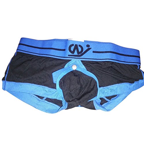 Floralby Men Sexy Boxer Briefs Jockstrap Back Cutout Hole G-String Underpants Thong4