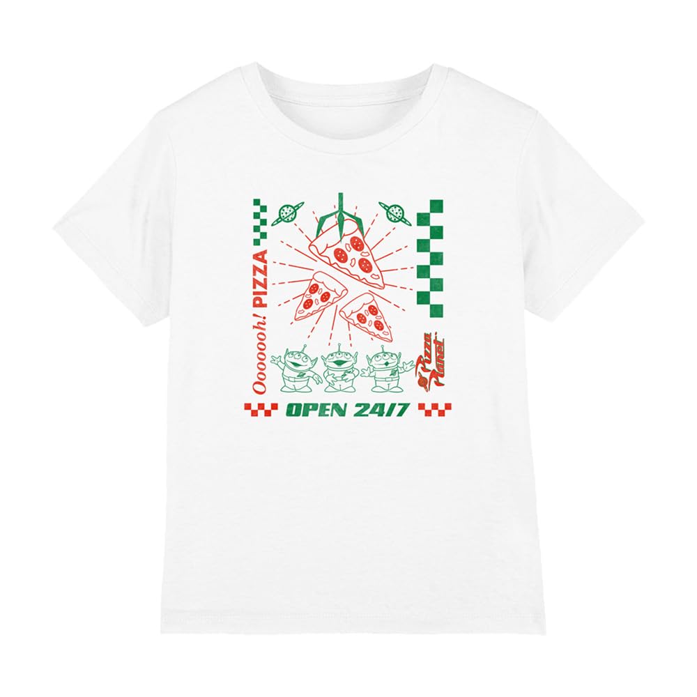 Disney Toy Story Pizza Planet Aliens Boys T Shirt, White, 12-13 Years