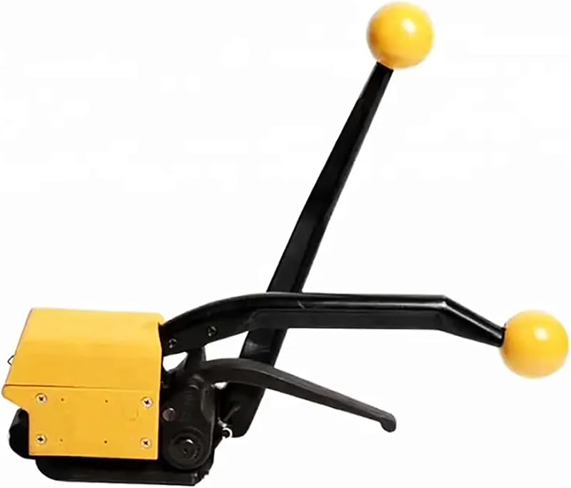 Manual Steel Strapping Tool, Handheld Steel Strapping Machine, Ergonomic Handle Design, Adjustable Cut Strap, Strong Sturdy and Easy to Operation, Widely Used in Paper, Aluminum, Steel