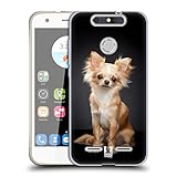 Head Hülle Designs Chihuahua Sitzt Beliebteste H&erassen Soft Gel Handyhülle Hülle kompatibel mit ZTE Blade V8 Lite