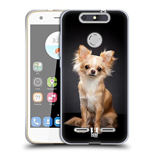 Head Hülle Designs Chihuahua Sitzt Beliebteste H&erassen Soft Gel Handyhülle Hülle kompatibel mit ZTE Blade V8 Lite