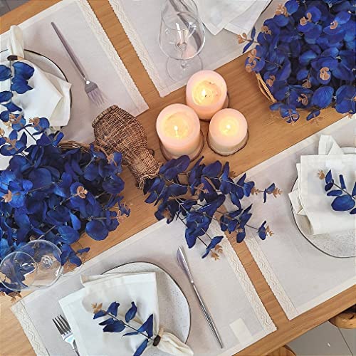 Maison Charlô | Set 4 Eucalyptus Leaf Napkin Rings | Mother's Day, Valentines, Wedding, Banquet, Christmas, Birthday, Thanksgiving #TOP5