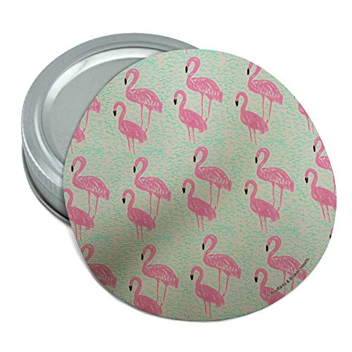 Flamingos and Waves Round Rubber Non-Slip Jar Gripper Lid Opener