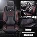 SUNQQJ Coprisedili Auto Universale per Alfa Romeo 147 156 159 166 Giulia Giulietta Mito Stelvio Coprisedile Auto Accessori, Lusso nero e rosso