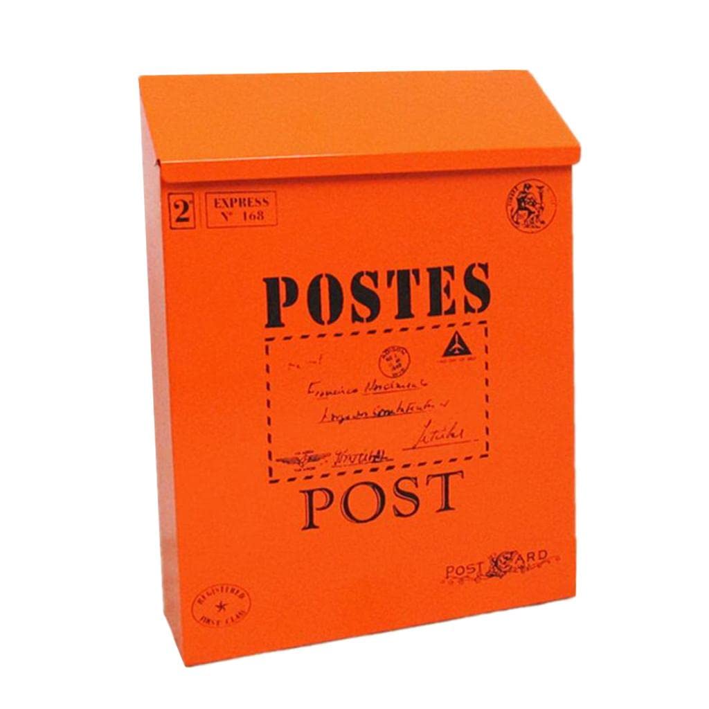 Creative Iron Mail/Letter/Post/Newspaper Holder Box Orange Red_Big Letters |Home & Garden | Home Improvement-image-39