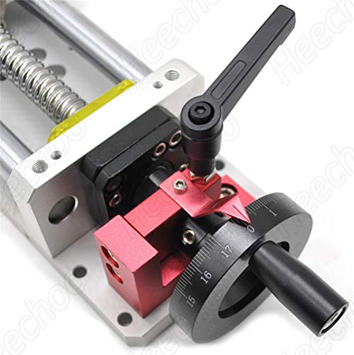 Heechoo HRC60-100A Linear Stage Actuator 100Mm Ballscrew 1605 Double Optical Axis Linear Rail Guide Manual Slide Stage C7 thumb #3