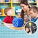 Shappy 6 Inches Foam Dice Fun Filled Large Educational Toy Kawaii Giant Dice Decorative Eva Foam Jumbo Cube Big Square Building Blocks for Game Nights Learning Sessions(Orange and Blue,2 Pcs)