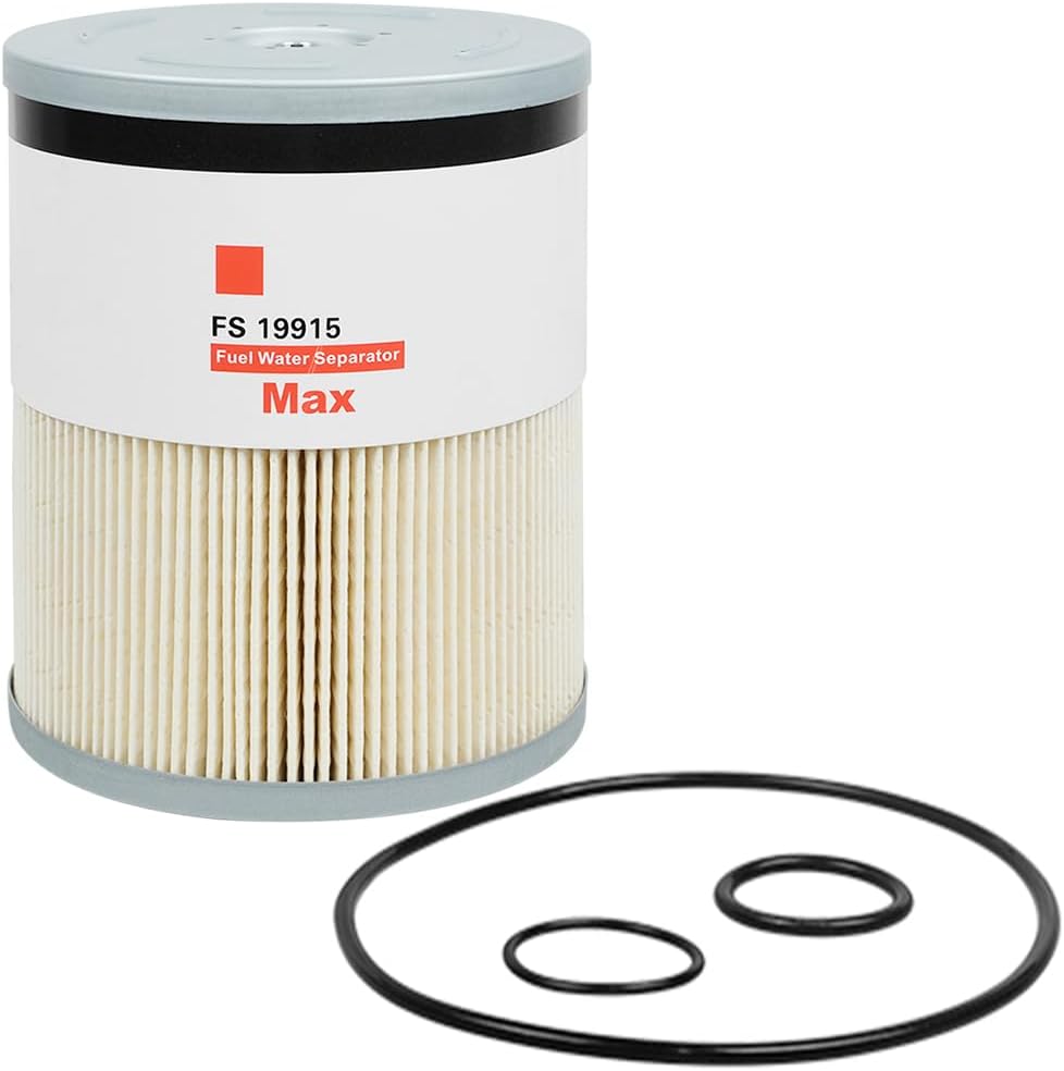FS19915 Fuel Water Separator Filter Compatible with ISX15 DD13 DD15 DD16 Detroit Diesel Engine Freightliner 108SD 114SD 122SD Replace A4720921205 A0000903651 P551011 PF9804 33655 L9915F(SET OF 6)