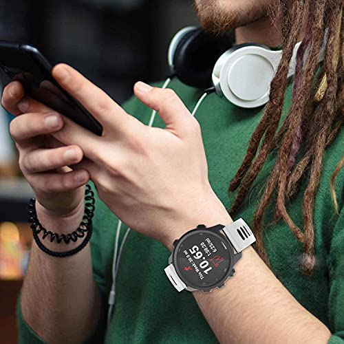 Image of Zitel Compatible with Fossil 22mm Band for Gen 6 44mm, Gen 5 Carlyle, Garrett, Julianna, Gen 5E 44mm, Gen 4, Grant Chronograph, Q Grant Silicone Sports Strap