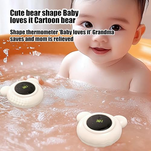 Baby Bath Thermometer, Safe LED Display Thermometer for Bathtub, Portable Toddler Care Product for Bathing, Shower, Pool, Nursery Use, Accurate Temperature Reading – Image 6