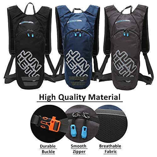 Mochila ao ar livre, Romacci Pacote de hidratação para exterior compacto mochila para 2L água bexiga