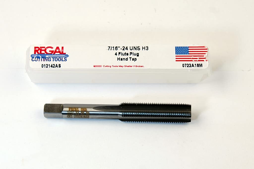 7/16 X 24 UNS HSG H3 4 Flute Plug Hand TAP (012142AS)
