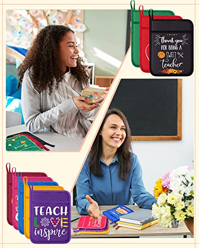9 Pcs Teacher Pot Holders With Pockets Funny Teacher Appreciation Gifts Pot Holders Kitchen Resistant Oven Mitts Baking Cooking Pocket Potholders For End Of The Year Teacher Gifts (Pumpkin Style) #TOP4
