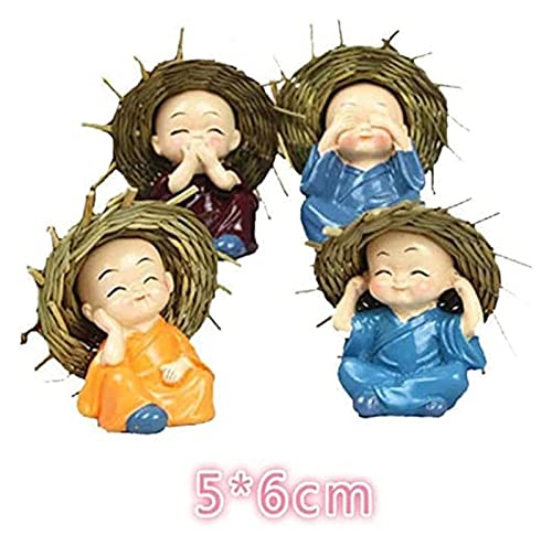 Accents de décoration de table figurines moines pour habitacle terne - 5