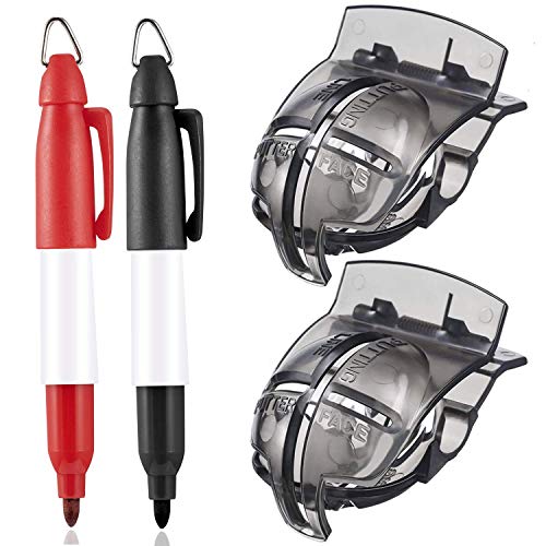 Jupitoo Golf Ball Line Marker Golf Ball Liner 2 Pack Golf Ball Marker Line Drawing Tool with 2 Pieces Golf Ball Marker Pen