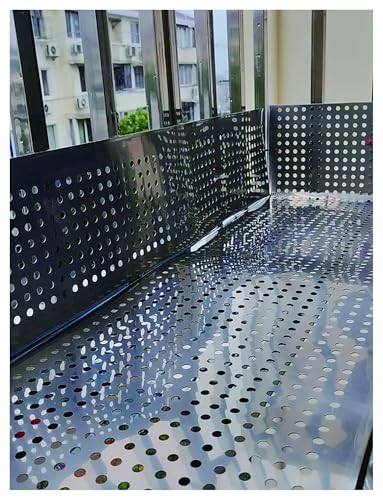 Stainless Steel Perforated Metal Sheet for Ventilation & Decoration - 8mm Holes, 0.3mm Thick, 15x310cm, Durable & Versatile for Home & Industrial Use