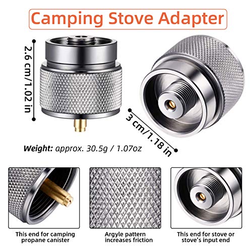 PSKOOK Portable Camping Stove Ultralight Backpacking Stove with Piezo Ignition, Windproof Camp Stove for Outdoor Hiking Cooking - Thumbnail 3