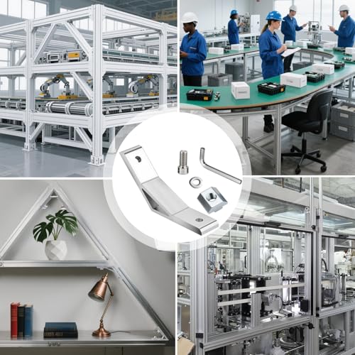 TXXATX 8 Stück 135 Grad Winkel Aluprofil 30x30 Winkel Winkelverbinder 135 Grad Aluminiumlegierung mit Aluprofil Verbinder Aluminium für Strebenprofil CNC-Router 3D-Drucker Industrieanlagen