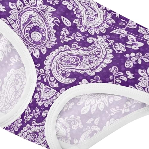 Animal Toddler Girls Underwear 2t Cotton Girl Panties Cute White Purple Floral Swirl Flowers Kids Briefs Undies4