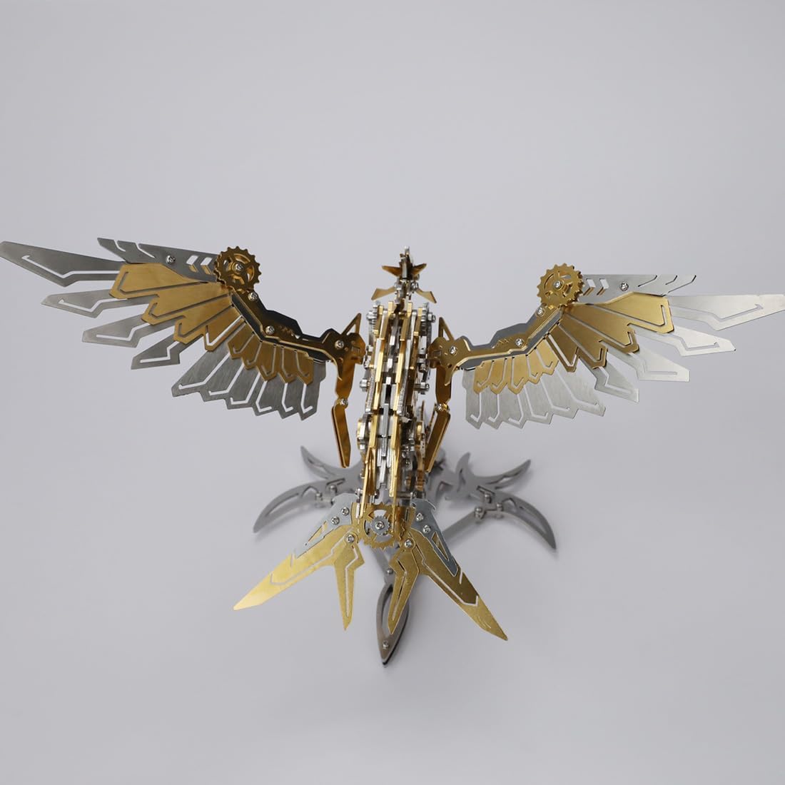 3Dメタルパズル鳥モデルセット、カラフルなメタルファルコンプレデターモデルキット、大人、ティーン、誕生日用の動物3Dパズル 279ピ