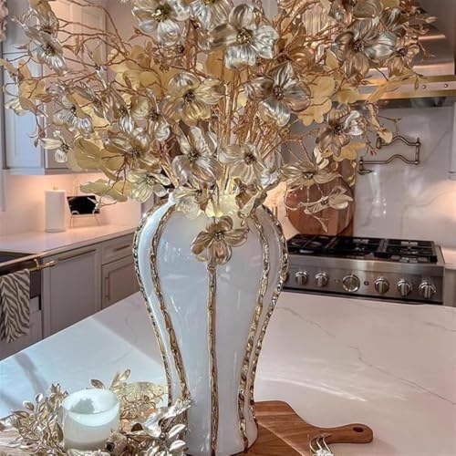 Vase céramique style pot à gingembre pour rompre la monotonie d'un meuble vide