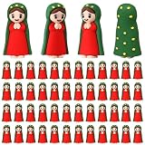 Amyhill 50 Pcs Mini Virgin Mary Figurines Miniature Holy Mother Statue Classic Catholic Religious Gifts for Sunday Easter Eggs Stuffers Baptism Gift