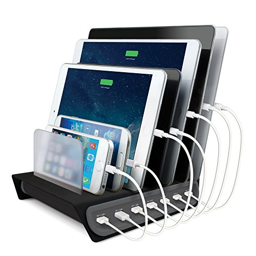 Naztech Power Hub 7 High-Speed Charging Station for Multiple Devices Charge 7 Devices Simultaneously Compatible with iPhone, Samsung, Tablets/iPads + More