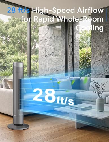 Image of ZAFRO Smart Tower Fan for Bedroom,Upgraded DC Motor Fans that Blow Cold Air