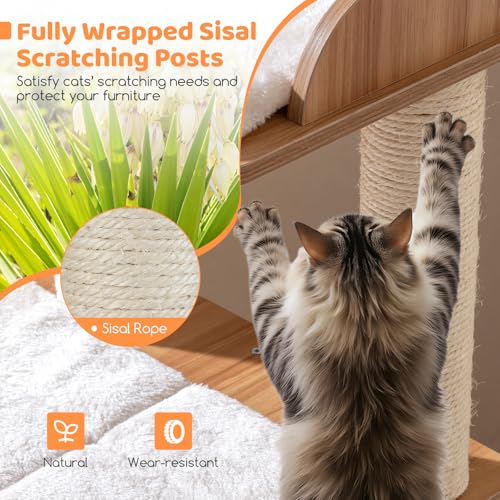 Árbol para Gatos de Madera PETSITE 48 pulgadas miniatura 7