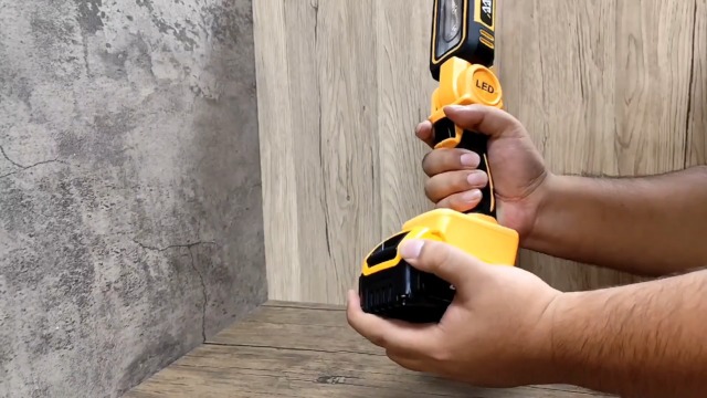 YAWV Cordless LED Work Light for Dewalt Battery, Two Levels Adjustable Up to 1000 Lumens with Low Voltage Protection, 140 Degree Rotating Wide-Angle Lighting for Workshop, Camping, Outdoor