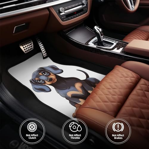 Tapis de sol de voiture imperméables antidérapants auto universels teckel