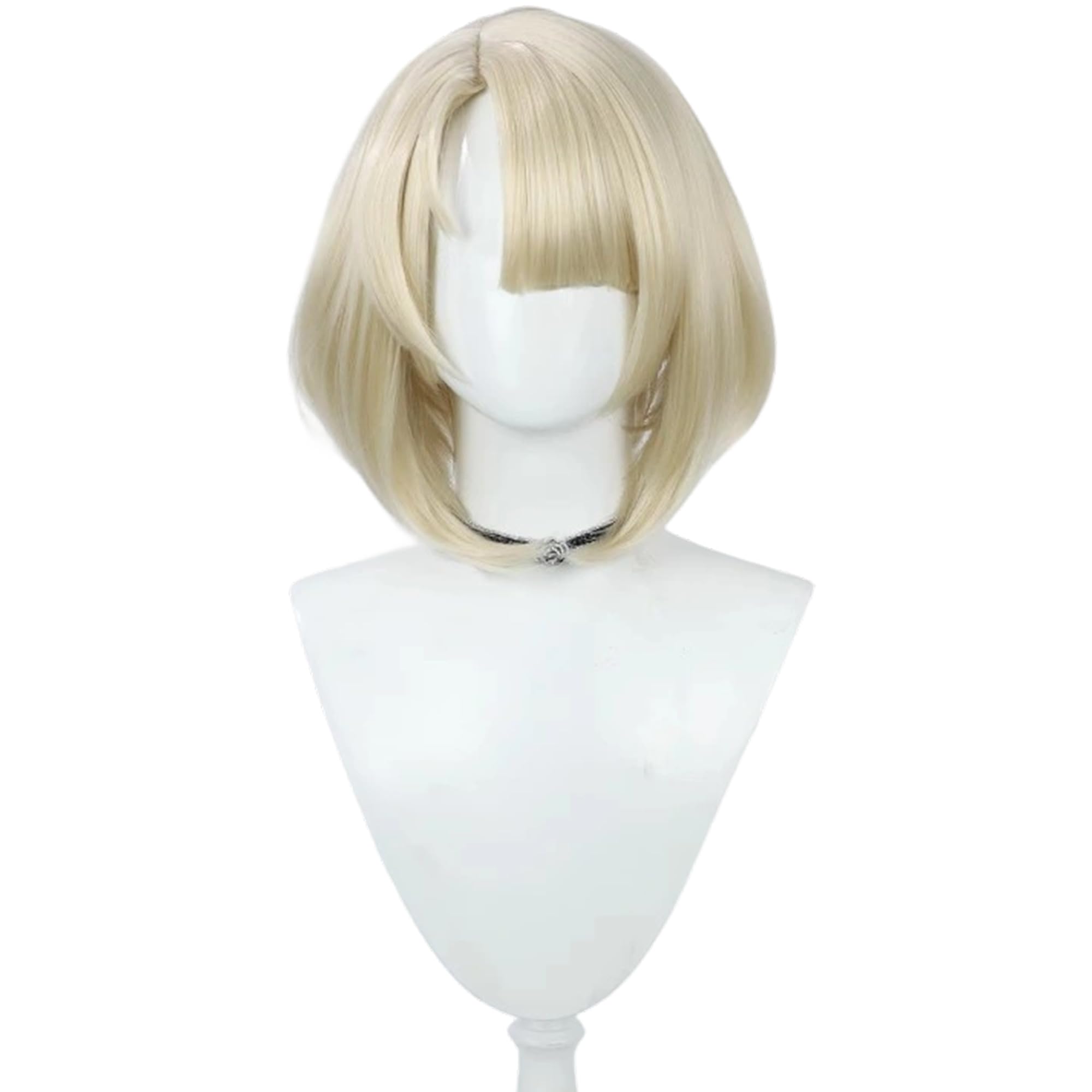 Blonde Bob Short Straight Cosplay Wig with Heat Resisitant Synthetic Hairs for Women Halloween Comic Con Replacement Wigs - Image 2