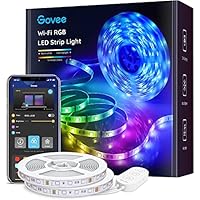 Govee Tira LED Alexa 10m, Luces LED Habitacion WiFi Inteligente RGB Funciona con Alexa, Google Assistant y App, 64 Modo de Escena y Música para TV, Techo y Juego Electrónico, 2 rollos 5m