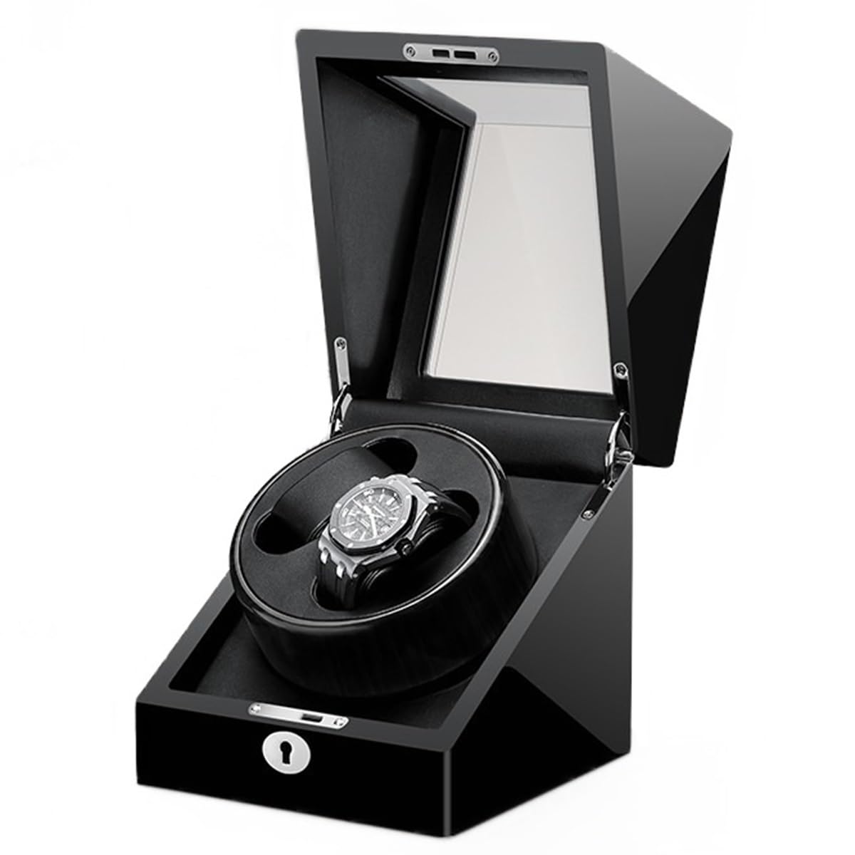 EHVYBDX Luxury Watch Winder for 2 Automatic Watches with Silent Motor Fit Lady and Man Watches No Magnets Storage Display Box