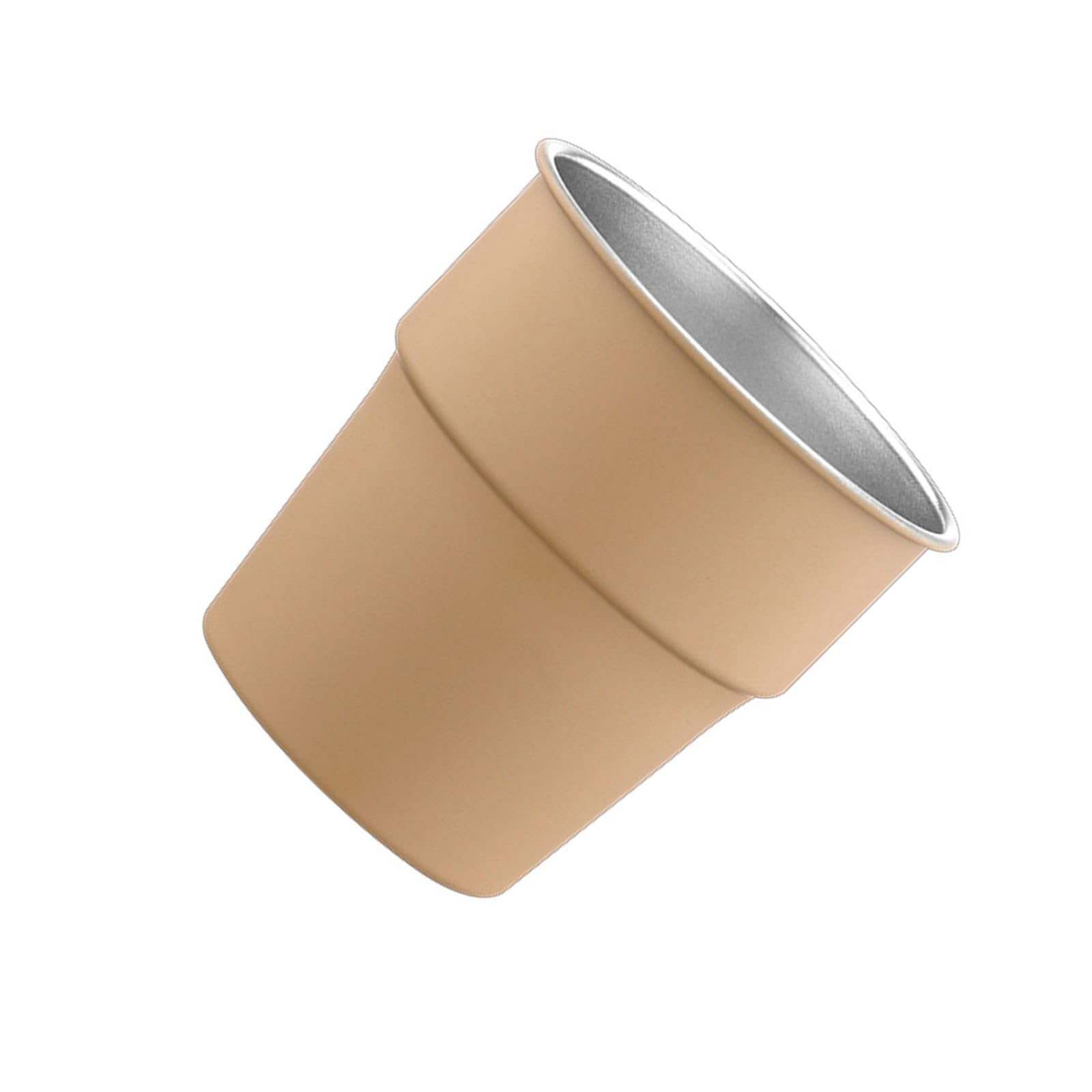Xinsheinelry Of 6 Travel Cup Drinkware Set Coffee Cups 304Stainless Steel Texture Outdoor Cup Suitable for Coffee Drinking Camping